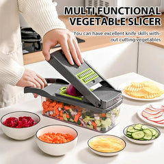 16-in-1 Vegetable Chopper Set, All-in-One Food Cutter with Slicer, Dicer, Grater, Egg Separator & Peeler for Kitchen Prep Deals 4 Uย Deals 4 U