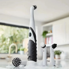 leaning brush Cleaning Tool With 4 Brushes Multifunctional Electric Cleaning Brush Cleaning Supplies Deals 4 U Deals 4 U
