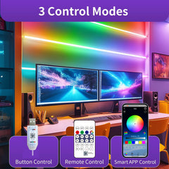 Bluetooth RGB Neon LED Strip 1-10m DC5V USB IP65 Waterproof Flexible Tape with App/Remote Control Music Sync for Home Decor Deals 4 U Deals 4 U