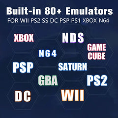 Plug-and-Play NEW Retro Gaming Device 70000+ Games for Wii PS2 DC PSP GAMECUBE 2T Loaded X8 Console Windows 11 Children's Gift Deals 4 U Deals 4 U