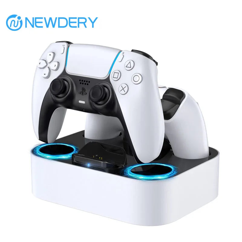 PS5 Controller Charger Station for Playstation 5 Dual for for DualSense Edge Control Fast Charging Dock Stand with Cable Deals 4 U Deals 4 U