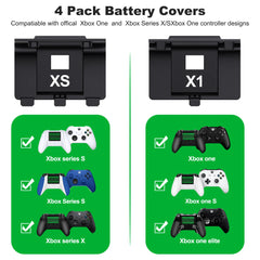 BEBONCOOL 2*4800mWh Rechargeable Battery For Xbox One Controller Battery For Xbox Series X/S Gamepad Charger With Type-C Cable Deals 4 U Deals 4 U