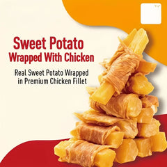 Pet Zero's Favorite Food Training Treats: Chicken Wrapped Sweet Potato and Duck Wrapped Sweet Potato Deals 4 U Deals 4 U