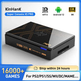 Kinhank Retro Video Game Consoles Super Console X5 PRO Plug and Play 320G/4TB with 16000 Games for PS2/WII/SS/DC/N64 Deals 4 U Gaming Accessories Deals 4 U