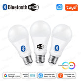 Tuya E27 Led Lamp App Control Bluetooth /WiFi Led Light Bulbs 15W RGB CW WW Smart Bulb Works With Amazon Alexa Google Assistant Deals 4 U Deals 4 U
