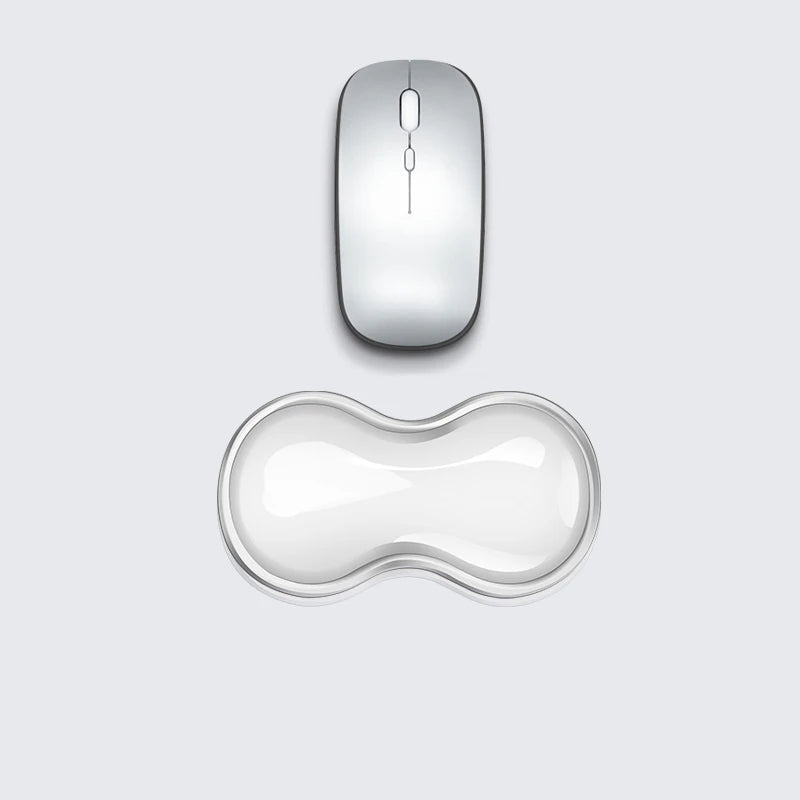 Ergonomic Silicone Gel Keyboard and Mouse Wrist Rest Set Clear Wrist Rest for Keyboard 60%/68%/75%