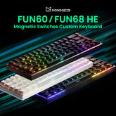Akko MonsGeek FUN68 FUN60 PRO&MAX HE Magnetic Keyboard 60% 65% Gaming Keyboards Rapid Trigger 8K Custom Keyboard Gamer Esports Deals 4 U Deals 4 U