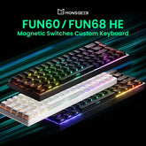 Akko MonsGeek FUN68 FUN60 PRO&MAX HE Magnetic Keyboard 60% 65% Gaming Keyboards Rapid Trigger 8K Custom Keyboard Gamer Esports Deals 4 U Gaming Accessories Deals 4 U