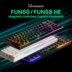 Akko MonsGeek FUN68 FUN60 PRO&MAX HE Magnetic Keyboard 60% 65% Gaming Keyboards Rapid Trigger 8K Custom Keyboard Gamer Esports Deals 4 U Deals 4 U