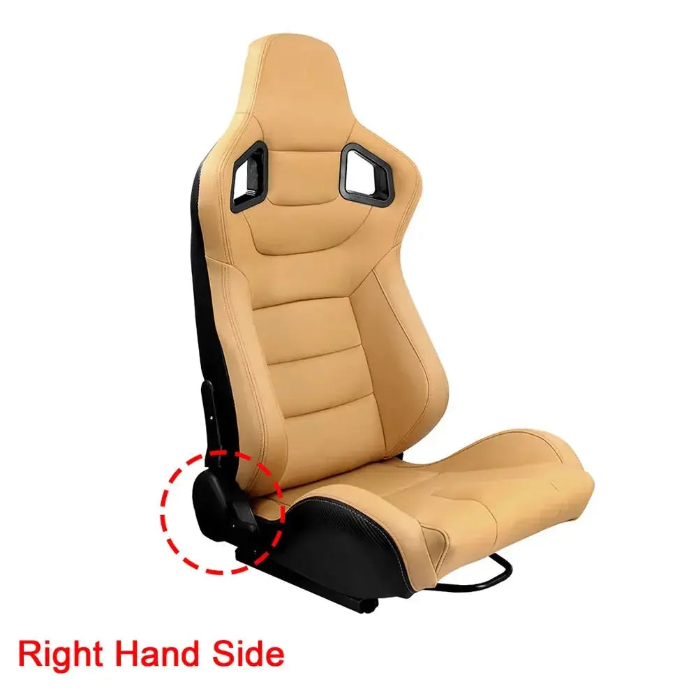 1Pcs Universal Racing Car Seats 70-180 degree Adjustable Seat 3D PVC Full WRAP Leather Racing Sports Bucket Seats with 1 Slider Deals 4 U Gaming Accessories Deals 4 U