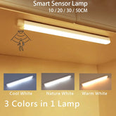 Motion Sensor Wireless LED Night Light USB Rechargeable Long Strip Bar Lamp for Kitchen Cabinet Wardrobe Bedside Staircase Tube Deals 4 U Smart Home gadget Deals 4 U
