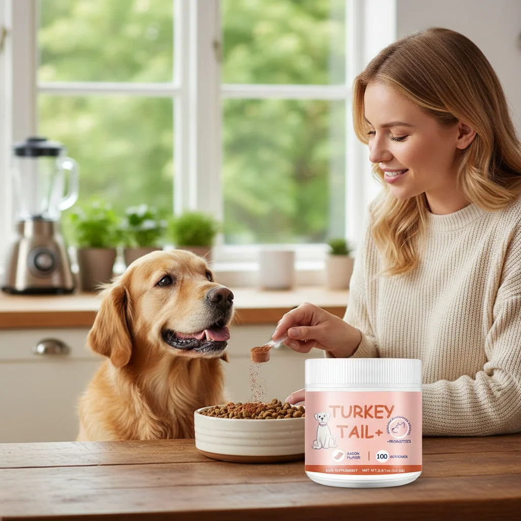 1/2/3PCS Bacon Taste Pet Mushroom Powder Natural High-Grade Ingredient Appetite Enhancer for Picky Cats Dogs Daily Nutrition Deals 4 U Deals 4 U