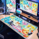 Japan Anime Gamer Mouse Pad E-eevee Cabinet Kawaii Tablepad XXL P-pokemon Keyboard Rug Laptop PC Gaming Rubber Extended DeskMats Deals 4 U Gaming Accessories Deals 4 U