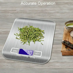 Household Kitchen High-precision Electronic Pastry Baking Scale Small Food Baking Scale 10kg/1g Accurate Weighing Deals 4 U Deals 4 U