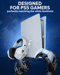 NUBWO G06 Pro Wireless Gaming Headset with Charging Station for Headset and PS5 Controller 17ms Low Latency Dynamic 50mm Drivers Deals 4 U Deals 4 U