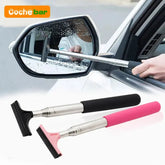 Car Rearview Mirror Wiper Cleaning Tool Auto Glass Mist Cleaner Scraper Car Accessories Handle Telescopic Window Cleaning Brush Deals 4 U Smart Home Gadget Deals 4 U