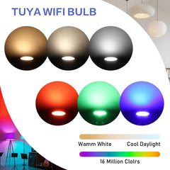1-10PCS Tuya WiFi GU10 LED Spotlight Smart Light Bulb Dimmable 1-100% Lamps Smart Life App Control Works with Alexa Google Deals 4 U Smart Home Gadget Deals 4 U