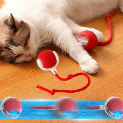 1~3pcs Cat Interactive Ball Toy Automatic Rolling Ball Tail Rechargeable Smart Pet Electric Toy Dog Cat Training Imitate Mouse Deals 4 U Deals 4 U