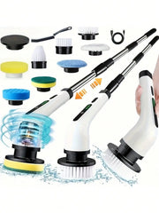9 In 1 Electric Spin Scrubber Cordless Waterproof Cleaning Brush Multifunctional Tile Floor Tub Bathroom Kitchen Household Tool Deals 4 U Deals 4 U