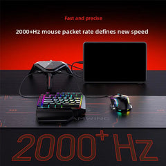 GAMWING Scorpion 2Pro Keyboard Mouse Converter 100mbps Network Port Transmission Signal Reduce Delay For Android 10+ For PUBG Deals 4 U Deals 4 U