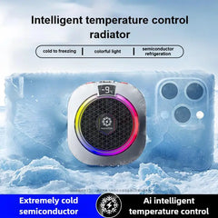 NEW TH16 Pro Mobile Cooler 24W Magnetic/Back-clip Ice Cooling Radiator Digital Display RGB Light Gaming Temperature Control Deals 4 U Deals 4 U