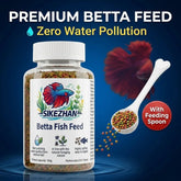 Professional Betta Fish Food Pellets High Protein Color Enhancing Nutritious Feed for Tropical Fighting Fish with Feeding Spoon Deals 4 U pets Deals 4 U