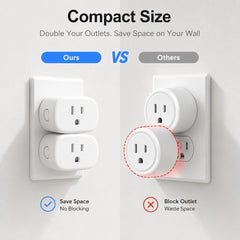 TUYA Smart Plug Compatible with Alexa & Google Home, Smart Outlet with Retome Control, Timer & Schedule, 2.4GHz Wi-Fi Deals 4 U Deals 4 U