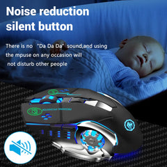 Rechargeable Wireless Mouse Gaming Computer Silent Bluetooth Mouse USB Mechanical E-Sports Backlight PC Gamer Mouse For Computer Deals 4 U Deals 4 U