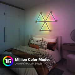 Splicing Light DIY Atmosphere Light RGB Smart Wall Light Voice Control Lamp for Esports Room Bedroom Bar Decoration Night Light Deals 4 U Deals 4 U
