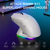 ATTACK SHARK X11 Lightweight Wireless Gaming Mouse with RGB Backlight Charging, Up to 22K DPI, PAW3311 Optical Sensor, HUYU Swit Deals 4 U Gaming Accessories Deals 4 U