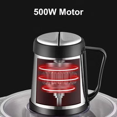 2L 3L 5L Household Stainless Steel Meat Grinder 500W High Power Blender Multifunctional Food Processor Food Chopper Electric Deals 4 U Smart Home Gadget Deals 4 U