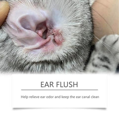 Cat Dog Ear Cleanser Relieve Discomfort Remove Ear Mite Dirt for Odor Control Itch Relief Pet Ear Care Cleaning Products 100ml Deals 4 U Deals 4 U