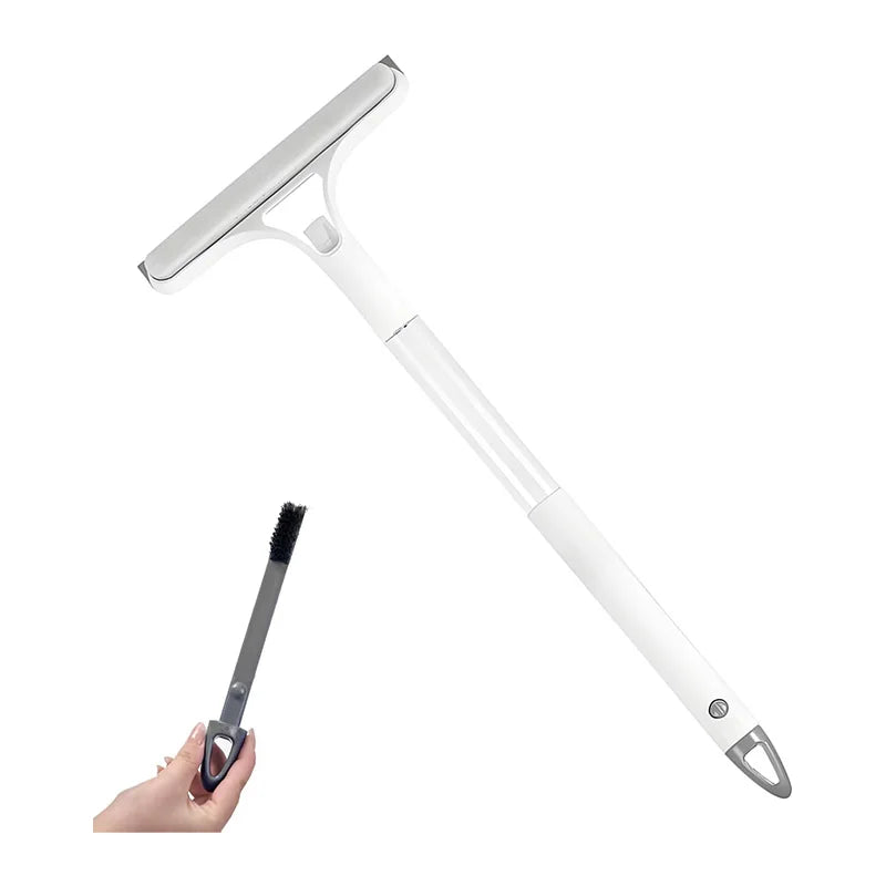 Squeegee & Scraper Combo, Cleans Windows & Glass Fast. 21x16cm, White Plastic, Streak Free Deals 4 U Deals 4 U