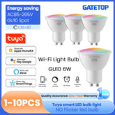 1-10PCS Tuya WiFi GU10 LED Spotlight Smart Light Bulb Dimmable 1-100% Lamps Smart Life App Control Works with Alexa Google Deals 4 U Smart Home Gadget Deals 4 U