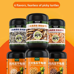 FKSC Turtle Food Mix - Freeze-Dried Shrimp/Mealworm/Fish & Chicken - Protein Rich Treat for Red-Ear Sliders & Aquatic Turtles Deals 4 U Deals 4 U