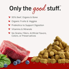 Freeze-Dried Raw Beef Meal Mixers- Dog Food Topper and Mixer - Made with 95% Grass-Fed Beef Organs and Bone - Perfect for Picky Deals 4 U Deals 4 U