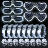 Led White Bracelets Light Up Party Favors Glow in the Dark Party Supplies Neon Sunglasses LED Rings Bracelets Wedding Decoration Deals 4 U Gaming Accessories Deals 4 U