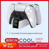 For PS5 Controller Charger DualSense Charging Station Dual Charging Dock Charger Stand for PlayStation5 Wireless Game Controller Deals 4 U Deals 4 U