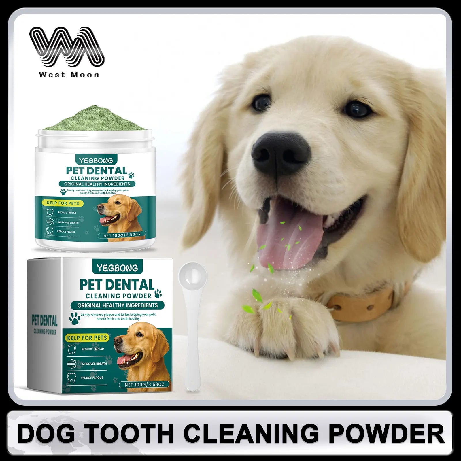 Pet Teeth Cleaning Powder for Dog Reduces Tartar and Calculus Protect Dog Oral Gum Health Freshen Breath Dog Cleaning Products Deals 4 U Deals 4 U