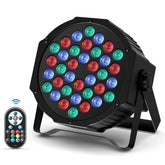 U'King 4PCS/8PCS 36LED Par Lights RGB LED DJ Stage Light with Remote Control DMX512 Sound Activated for Party Stage Effect Light Deals 4 U Deals 4 U