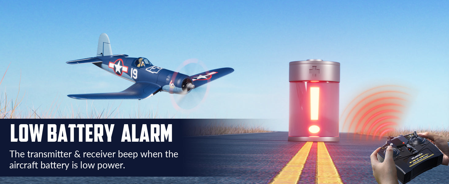 Volantexrc Brushless 500mm F4U Corsair RC Planes for Adults,Upgraded 4-CH RTF RC Plane,One-Key Aerobatic,Ideal for Outdoors Gift Deals 4 U   Deals 4 U