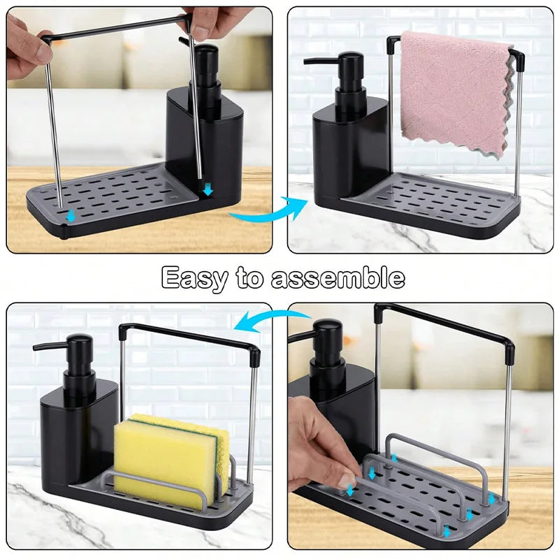 5-in-1 Hand and Dish Soap Dispenser Set