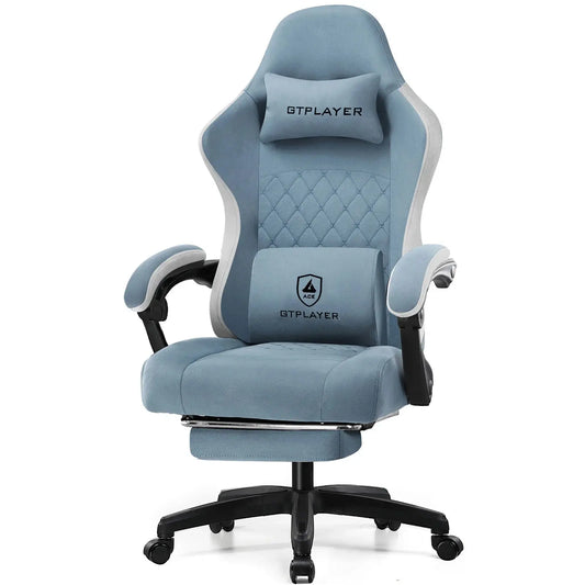 GTPLAYER Gaming Chair with Pocket Spring Cushion, Linkage Armrests & Footrest, Ergonomic Office Chair with Lumbar Support Deals 4 U  Gaming Accessories Deals 4 U