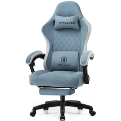 GTPLAYER Gaming Chair with Pocket Spring Cushion, Linkage Armrests & Footrest, Ergonomic Office Chair with Lumbar Support Deals 4 U   Deals 4 U