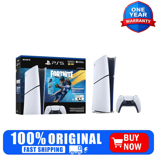 Sony PlayStation 5 Slim Console Digital Edition - Fortnite Flowering Chaos Bundle Deals 4 U  Gaming Accessories Deals 4 U