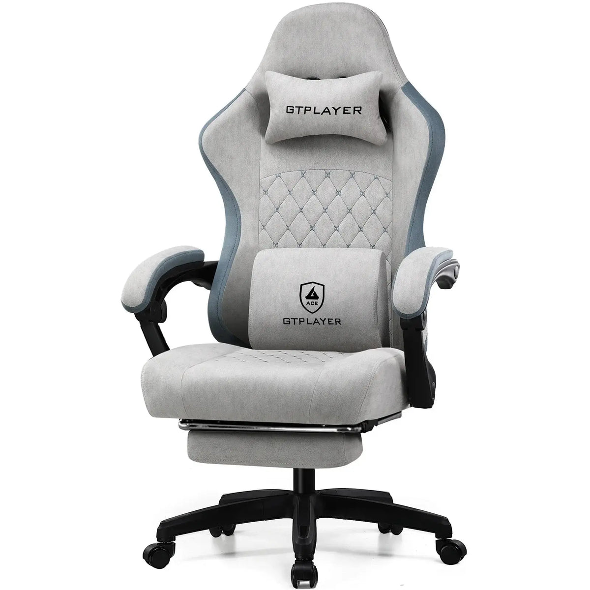 GTPLAYER Gaming Chair with Pocket Spring Cushion, Linkage Armrests & Footrest, Ergonomic Office Chair with Lumbar Support Deals 4 U  Gaming Accessories Deals 4 U