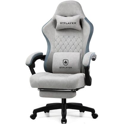 GTPLAYER Gaming Chair with Pocket Spring Cushion, Linkage Armrests & Footrest, Ergonomic Office Chair with Lumbar Support Deals 4 U  Gaming Accessories Deals 4 U