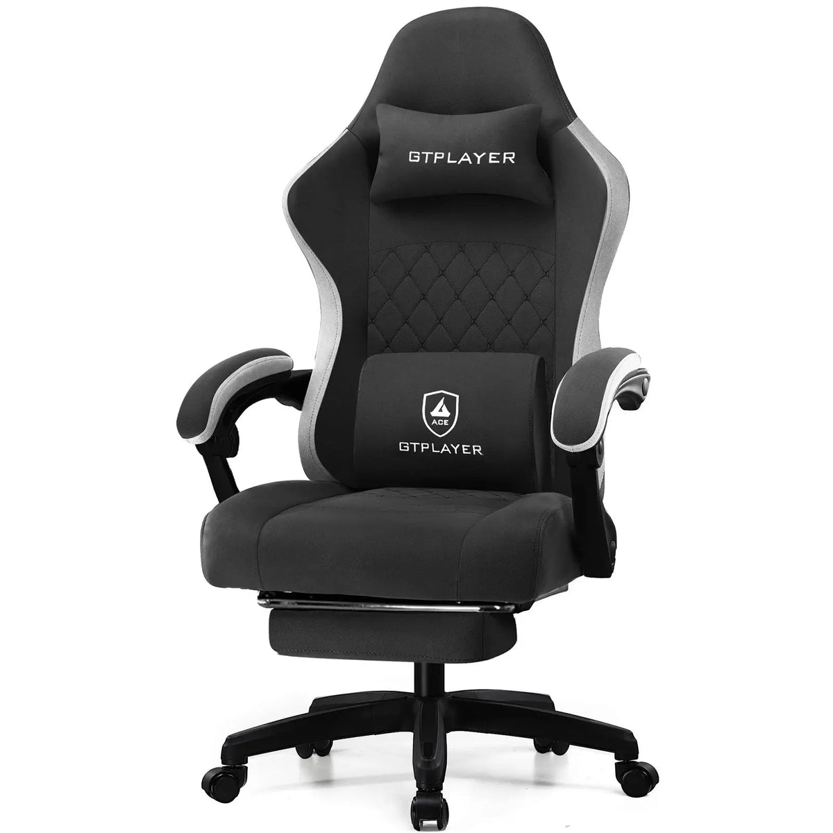 GTPLAYER Gaming Chair with Pocket Spring Cushion, Linkage Armrests & Footrest, Ergonomic Office Chair with Lumbar Support Deals 4 U  Gaming Accessories Deals 4 U