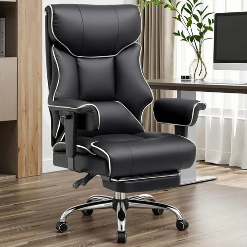 COMHOMA Big and Tall Office Chair 400lbs High Back Leather Executive Chair with Ergonomic Lumbar Support & Pocket Spring Cushion Deals 4 U  Gaming Accessories Deals 4 U