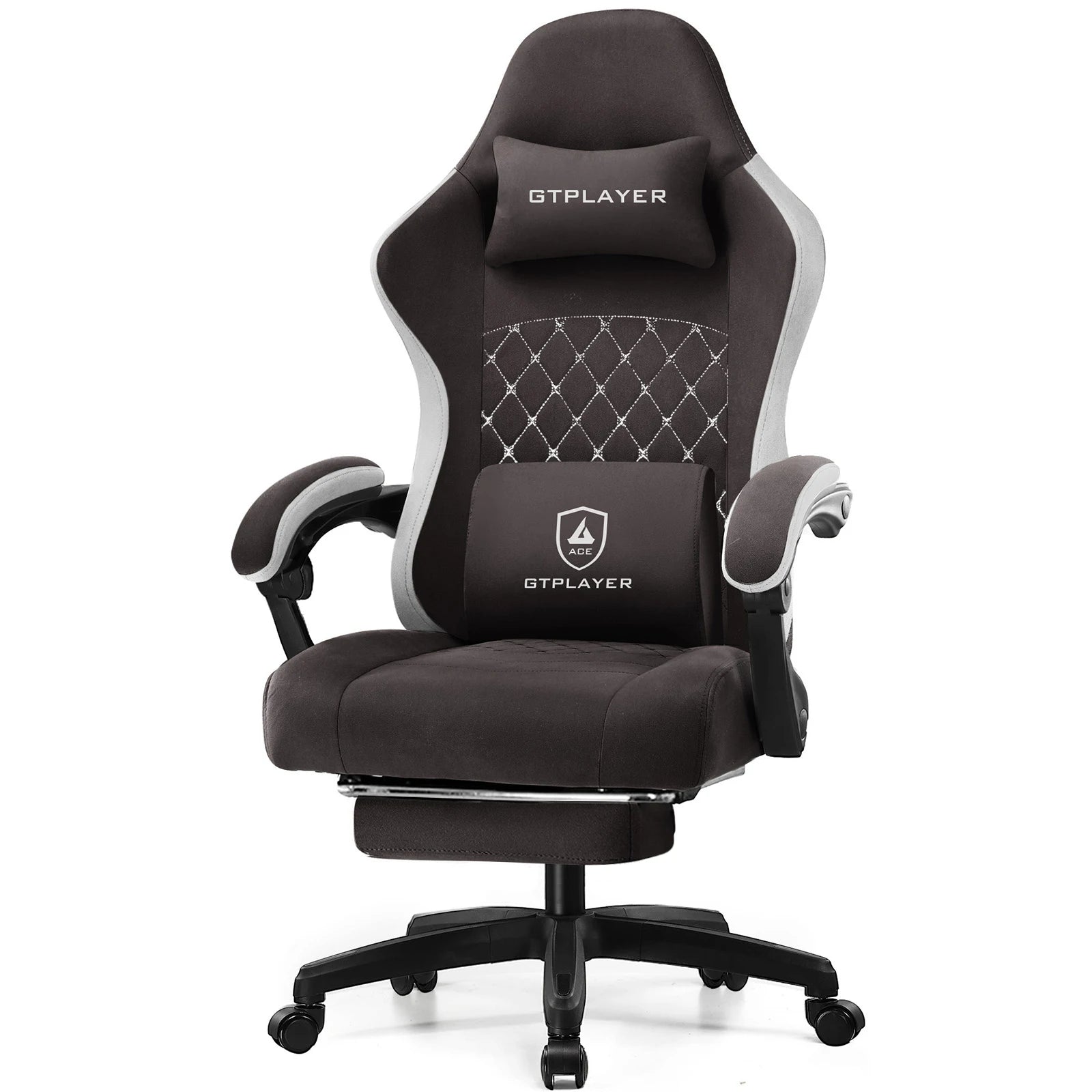GTPLAYER Gaming Chair with Pocket Spring Cushion, Linkage Armrests & Footrest, Ergonomic Office Chair with Lumbar Support Deals 4 U   Deals 4 U